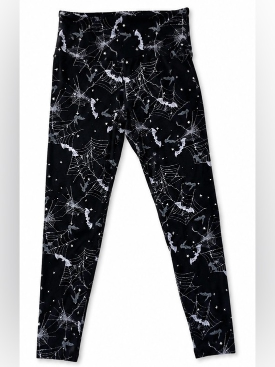No Boundaries Pants - No Boundaries Halloween Bat & Spiderweb Leggings Black Size M 8–10